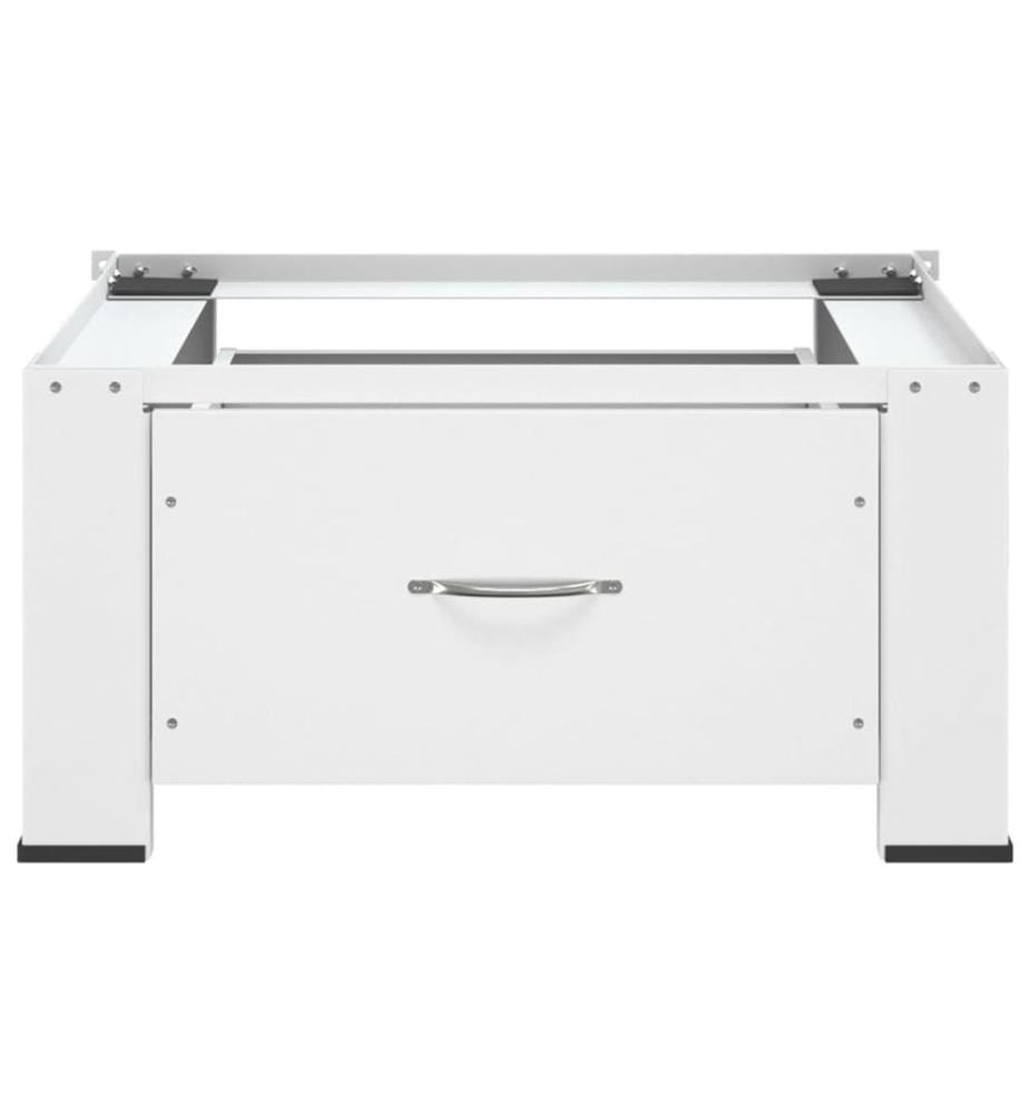 Socle pour machine à laver avec tiroir Blanc
