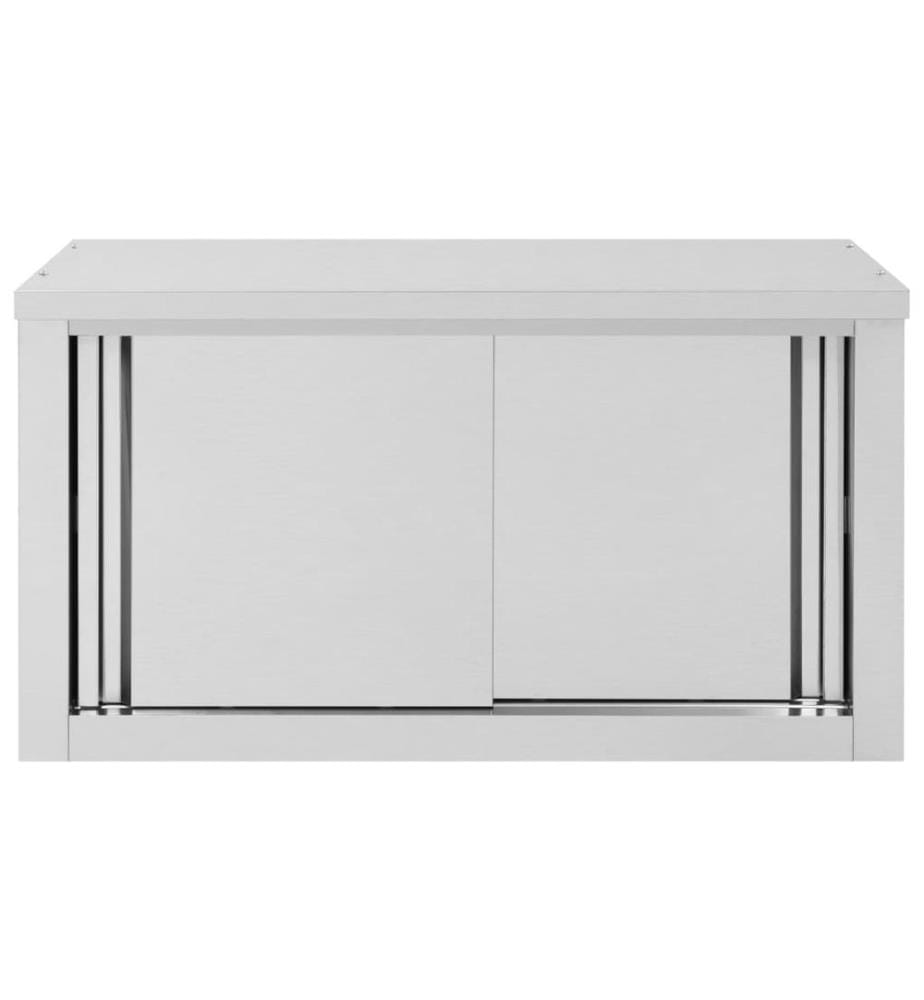 Armoire de cuisine avec portes coulissantes 90x40x50 cm Inox