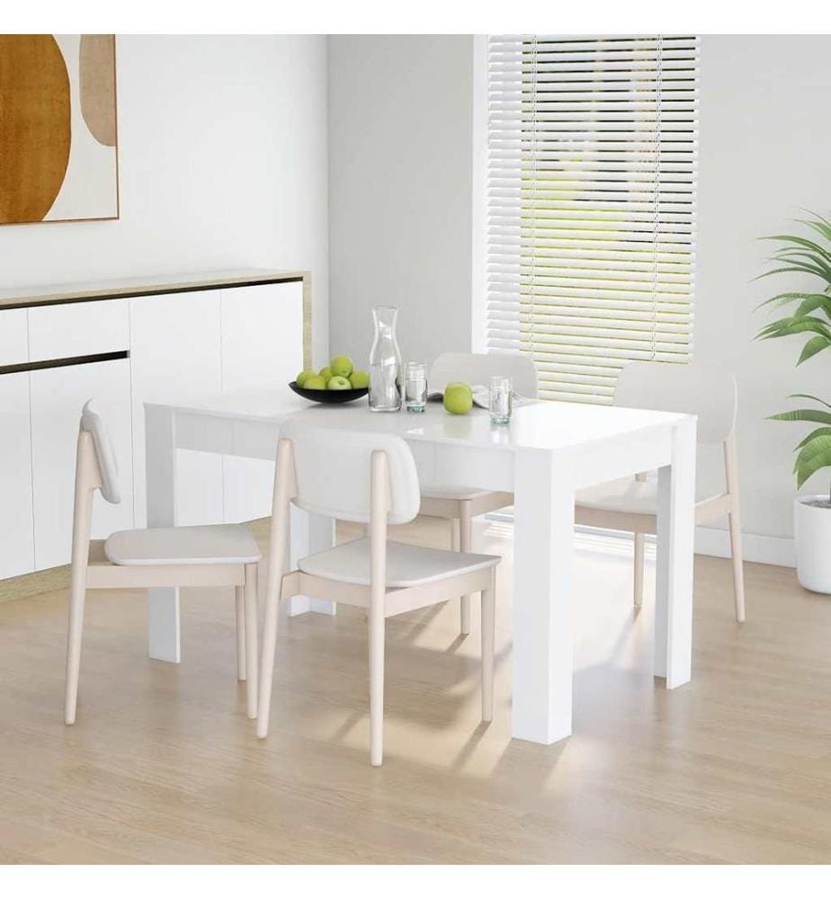 Esstisch Weiss 140x74,5x76 cm Holzwerkstoff