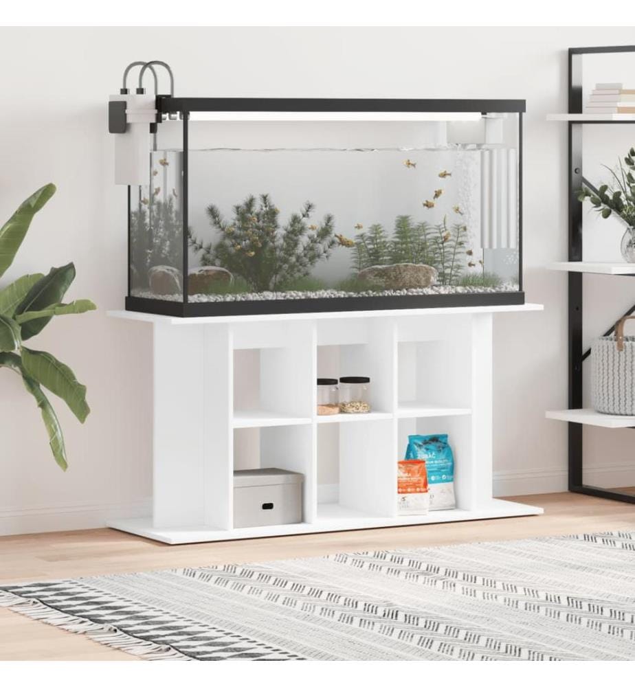 Aquariumständer Weiss 120x40x60 cm Holzwerkstoff