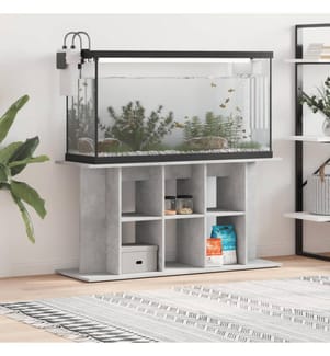 Aquariumständer Betongrau 120x40x60 cm Holzwerkstoff