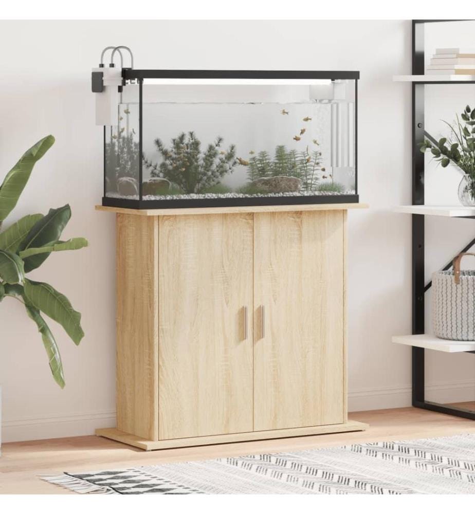 Aquariumständer Sonoma-Eiche 81x36x73 cm Holzwerkstoff