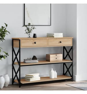 Konsolentisch Sonoma-Eiche 100x28x75 cm Holzwerkstoff