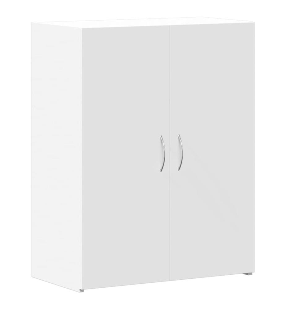 Aktenschrank Weiss 60x32x77,5 cm Holzwerkstoff