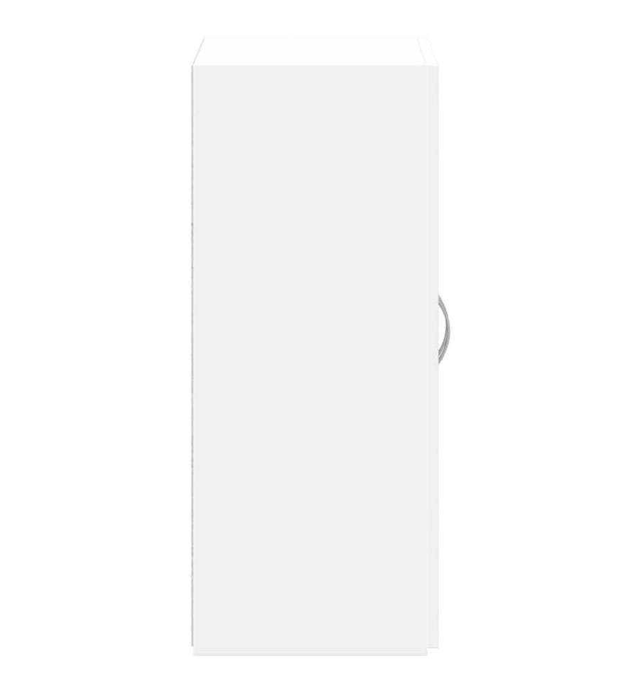 Aktenschrank Weiss 60x32x77,5 cm Holzwerkstoff