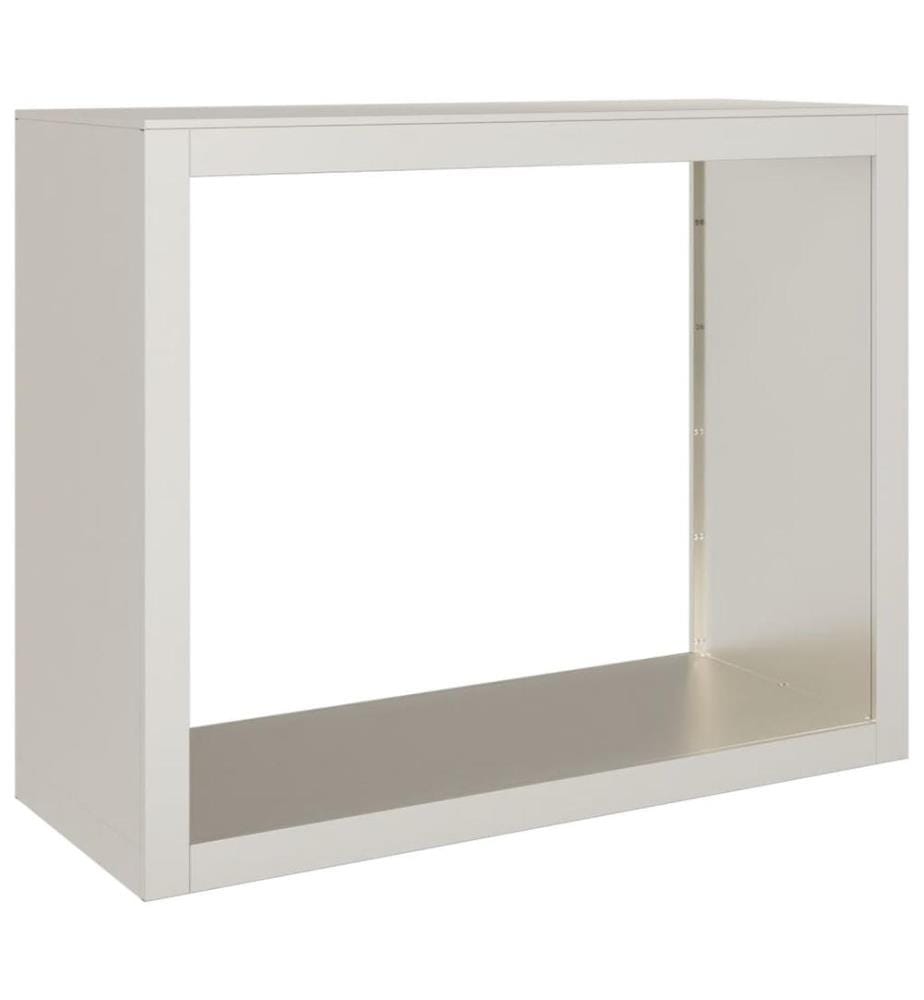 Étagère à bois 100x40x80 cm acier résistant aux intempéries