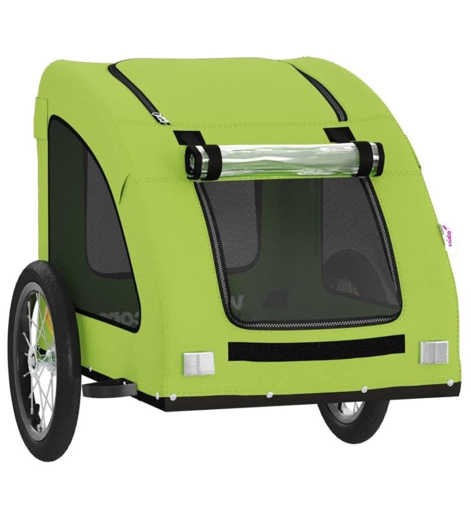 Remorque de vélo pour animaux de compagnie vert