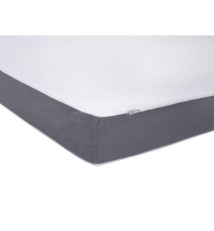 Surmatelas à mémoire de forme Blanc et Gris Rectangulaire 160 x 200 cm