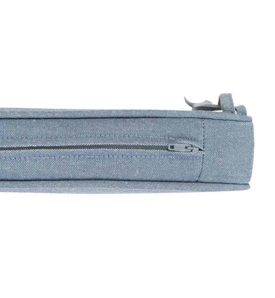 Sitzkissen Set für Stuhl Blau Polsterbezug 8 Stück Garten Gartenmöbel Gartenstuhl