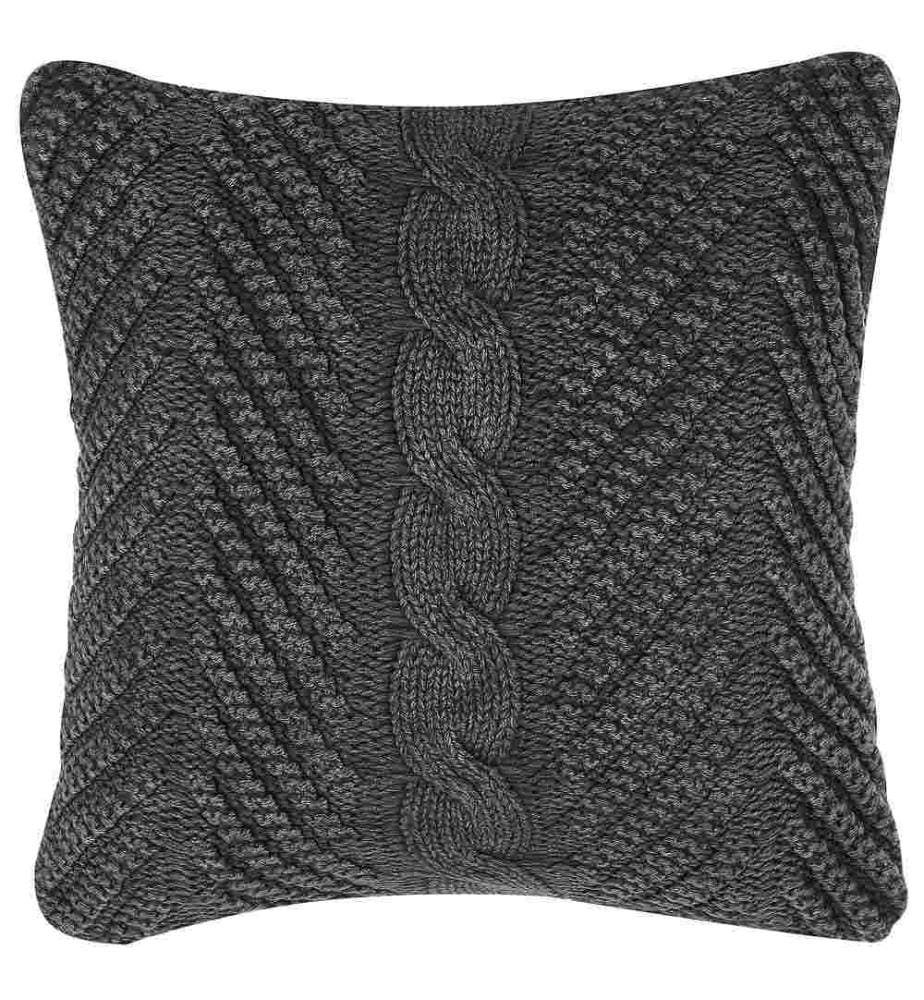 Dekokissen Grau Baumwolle 45 x 45 cm Wohnzimmer Salon Schlafzimmer