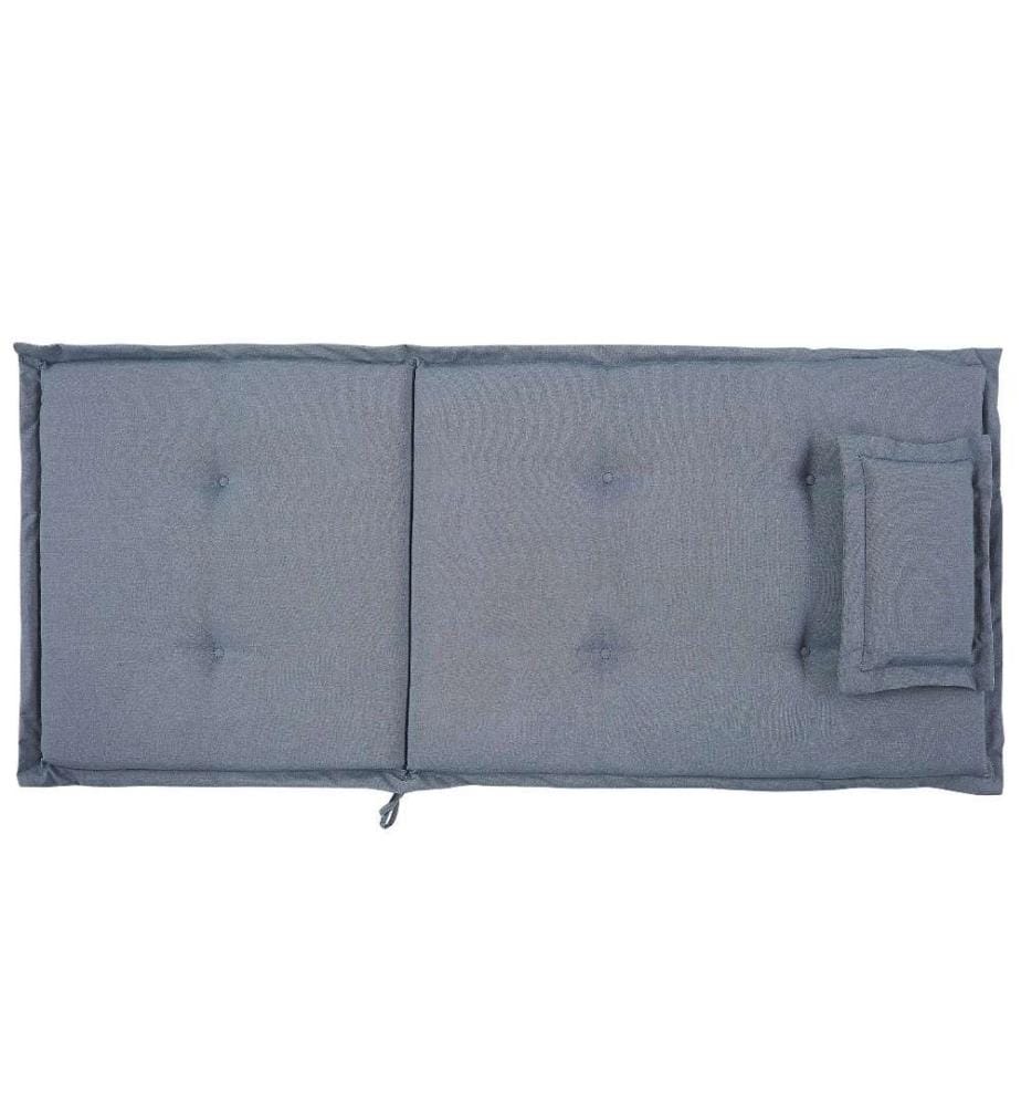 Lot de 6 Coussins d'Assise Confortables pour Chaise de Jardin en Tissu Hydrofuge et Anti UV Bleu