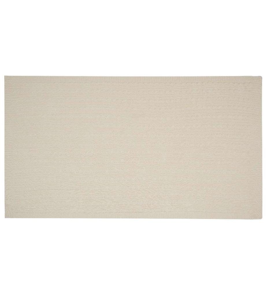 Decke Beige Baumwolle 110 x 180 cm Kuschelig Schlafzimmer