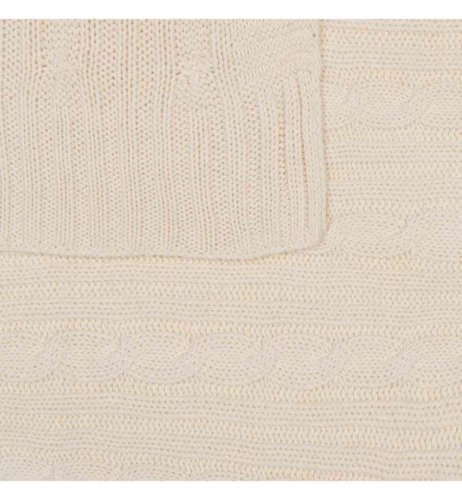 Decke Beige Baumwolle 110 x 180 cm Kuschelig Schlafzimmer