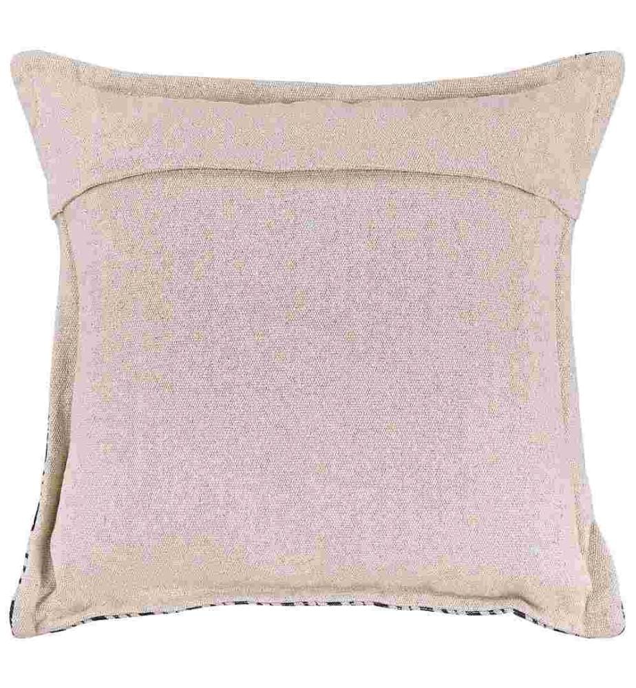 Lot de 2 Coussins Décoratifs Noir Beige Avec Motifs Bohème et Housse Amovible Pour Lit ou Canapé Design et Moderne ou Boho