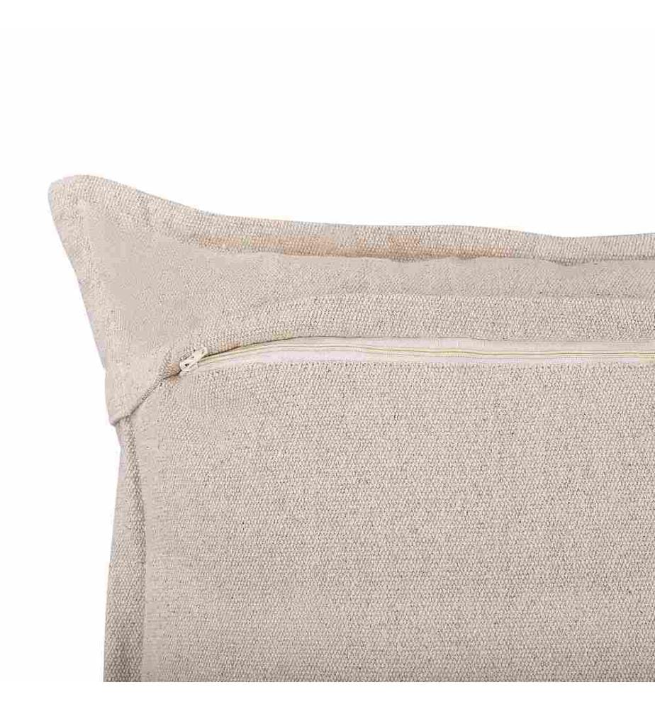 Lot de 2 Coussins Décoratifs Noir Beige Avec Motifs Bohème et Housse Amovible Pour Lit ou Canapé Design et Moderne ou Boho