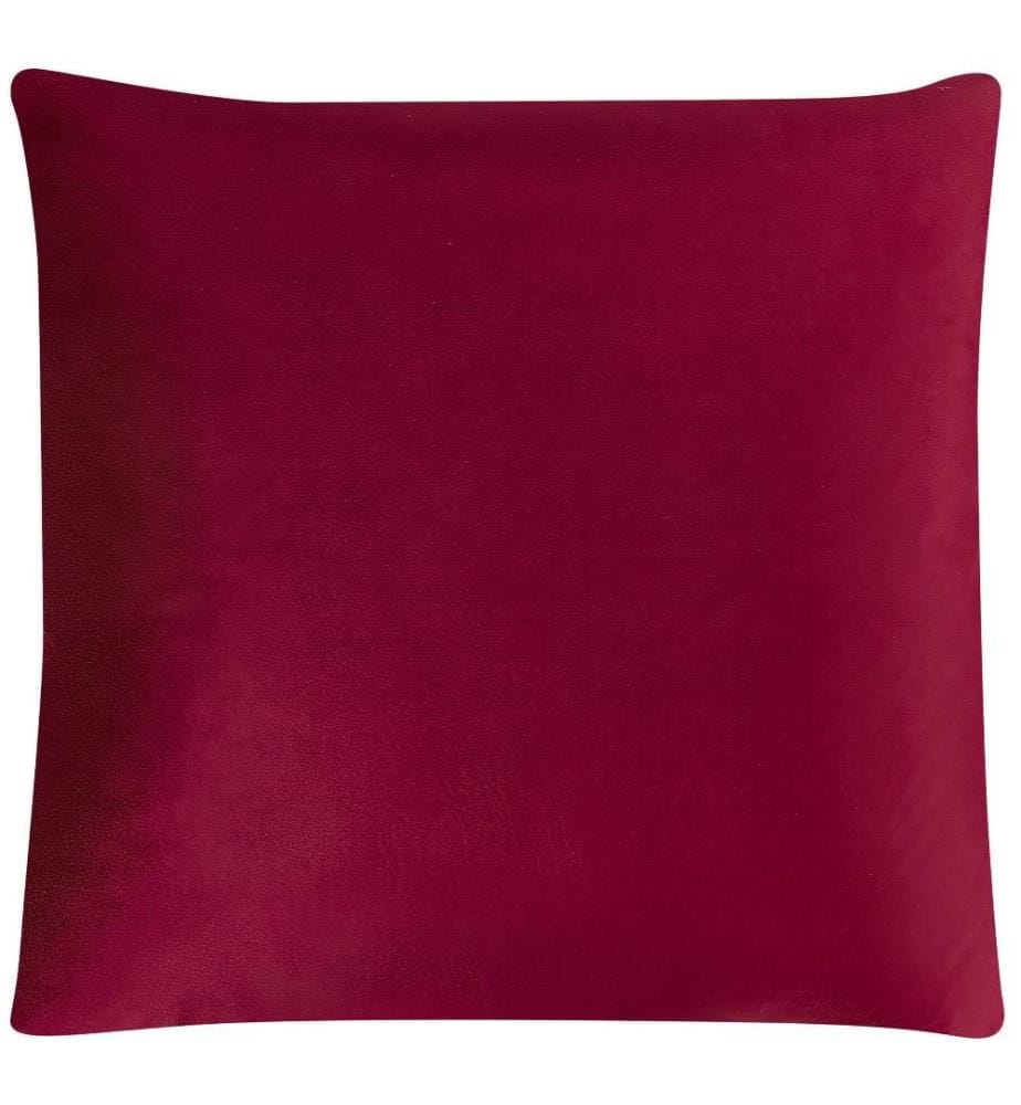 2 Coussins Déco en Velours Rouge Motif Géométrique Doré Déhoussables Idéals pour Salon ou Chambre Moderne et Glamour
