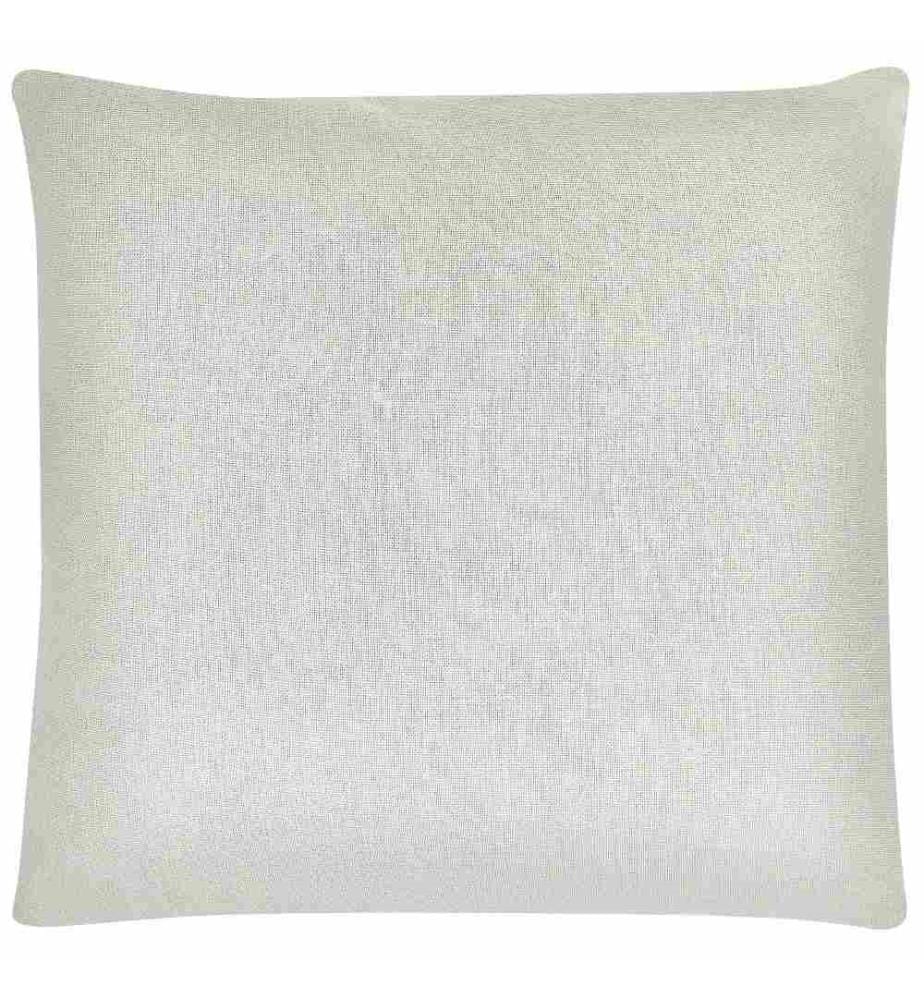 Set de 2 Coussins Style Boho à Motif Feuillage 45 x 45 cm Vert et Beige en Polyester et Coton/Lin Rhapis