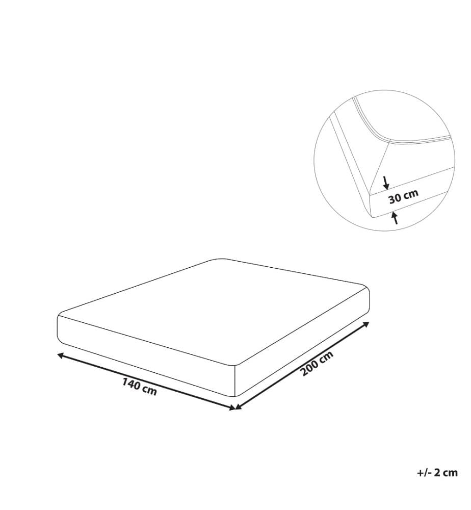 Spannbettlaken Dunkelblau Baumwolle mit Gummizug 140 x 200 cm Betttuch für Klassische Hohe Matratze Atmungsaktiv Schlafzimmer Kinderzimmer