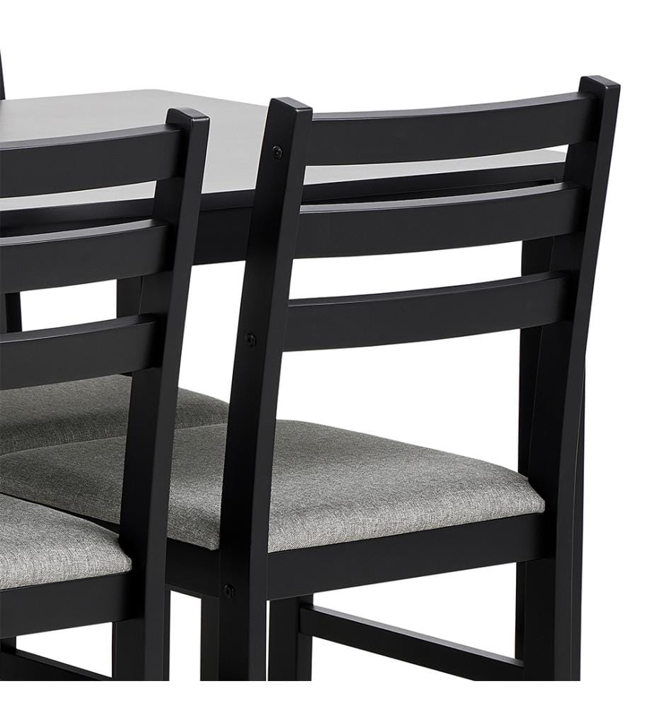 Table à manger Alicante, 110 x 70 x 74.5 cm - Noir