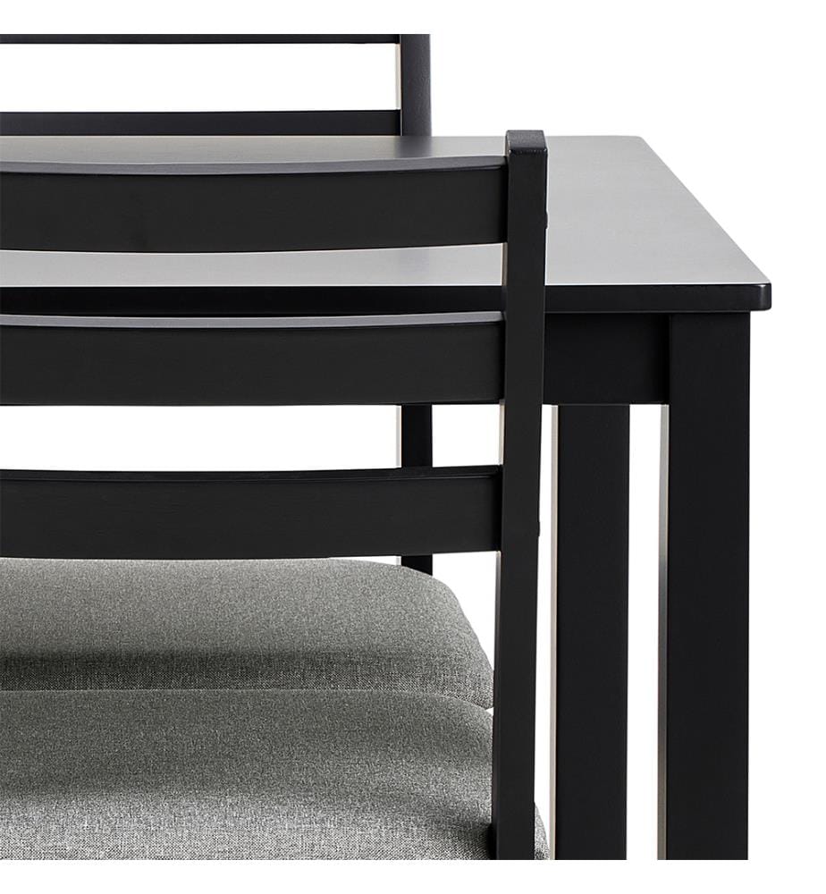 Table à manger Alicante, 110 x 70 x 74.5 cm - Noir