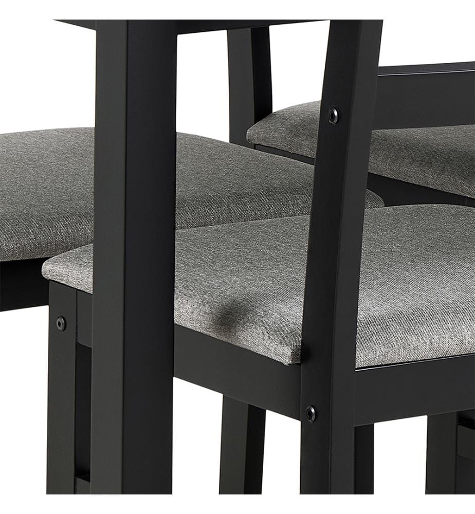 Table à manger Alicante, 110 x 70 x 74.5 cm - Noir