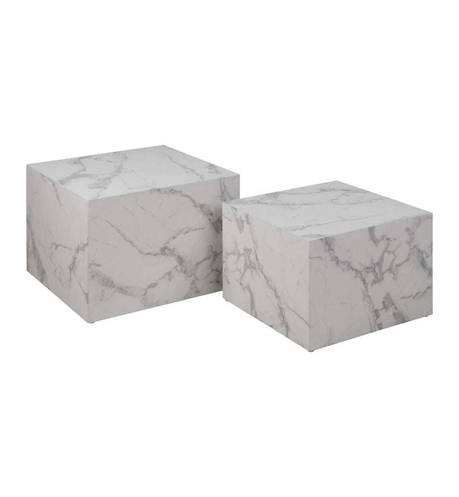 Table Basse Dice 40 x 58 x 58 cm - Blanc