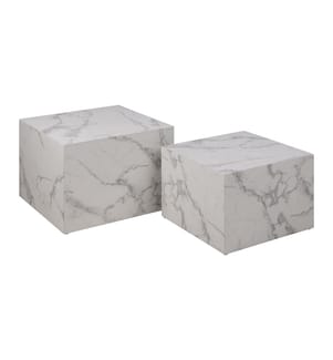Couchtisch Dice 40 x 58 x 58 cm - Weiss