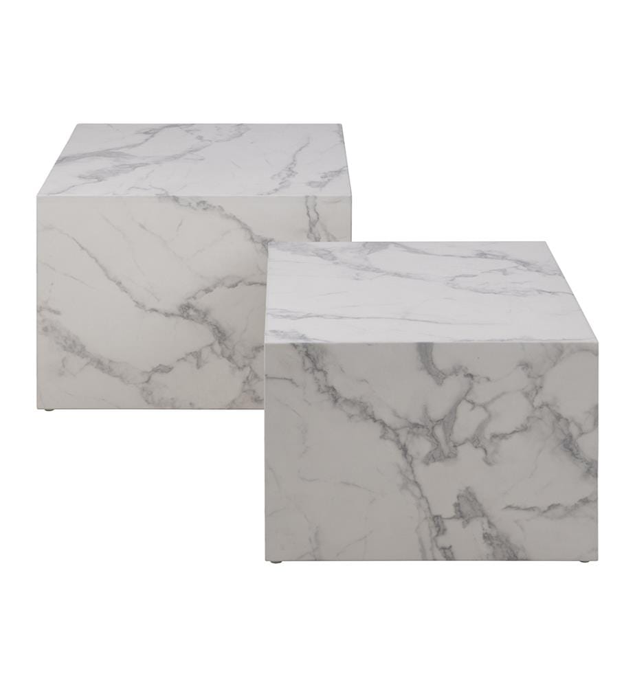 Table Basse Dice 40 x 58 x 58 cm - Blanc