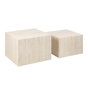 Couchtisch Dice, 40 x 58 x 58 cm - Beige