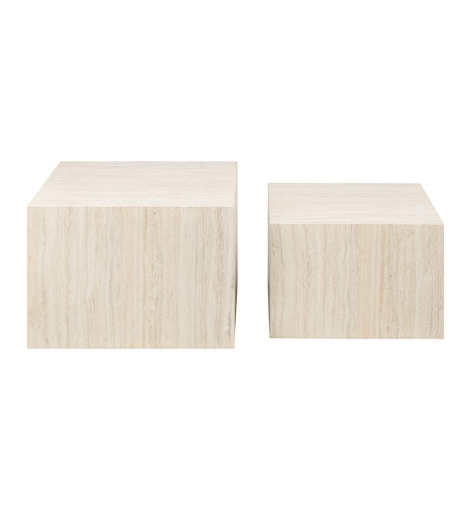 Table Basse Dice, 40 x 58 x 58 cm - Beige