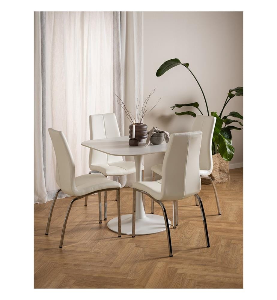Table à manger Malta - Blanc