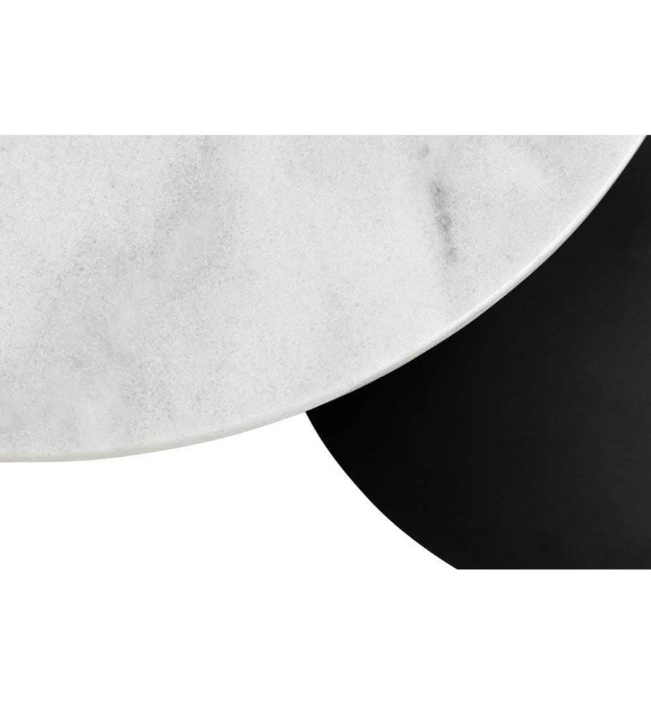 Table Basse ronde, Ø60x47 cm - Blanc
