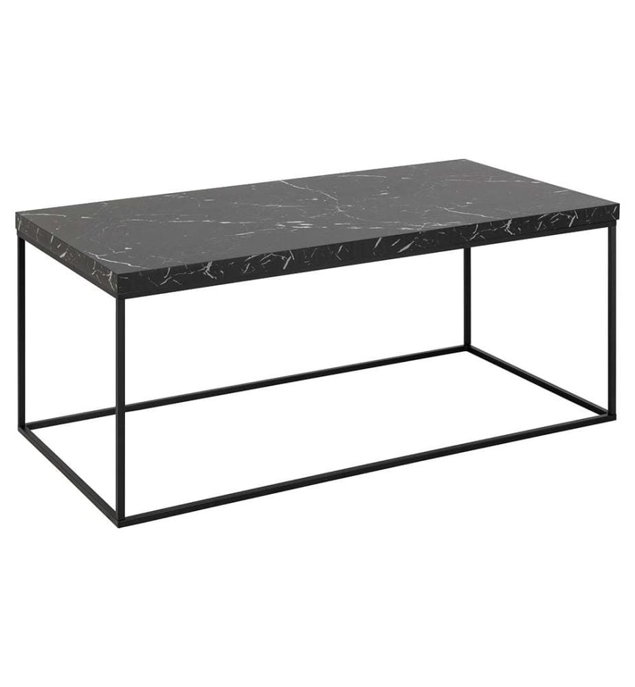 Table Basse rectangulaire Barossa, 110x55x45 cm - Noir