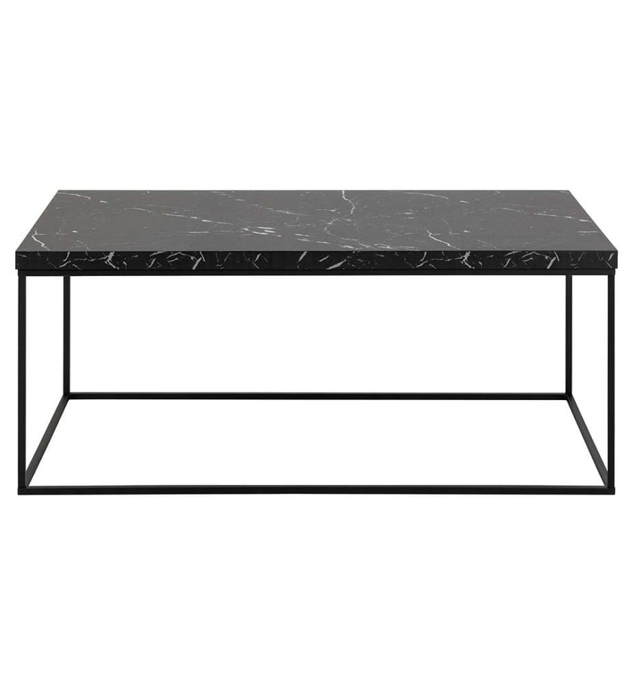 Table Basse rectangulaire Barossa, 110x55x45 cm - Noir
