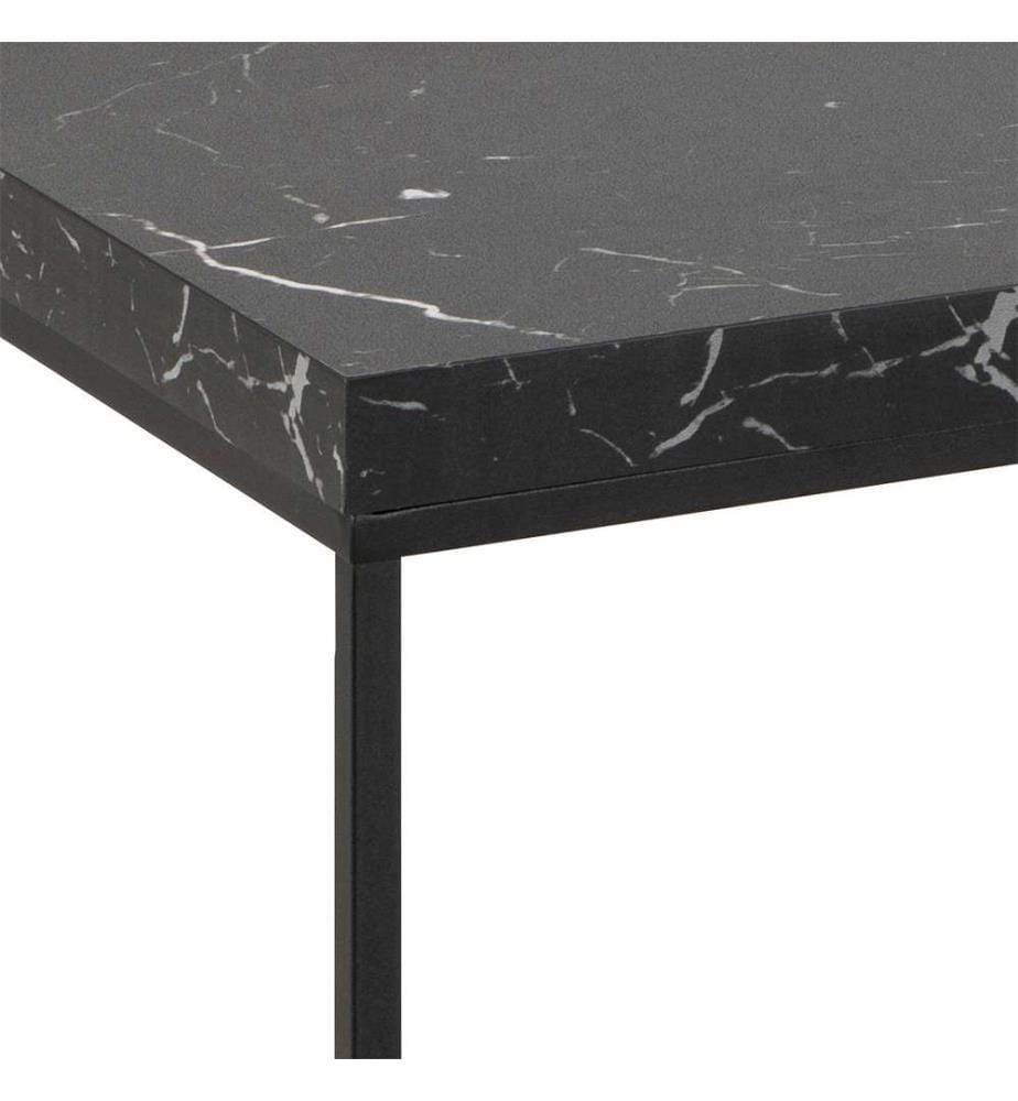 Table Basse rectangulaire Barossa, 110x55x45 cm - Noir