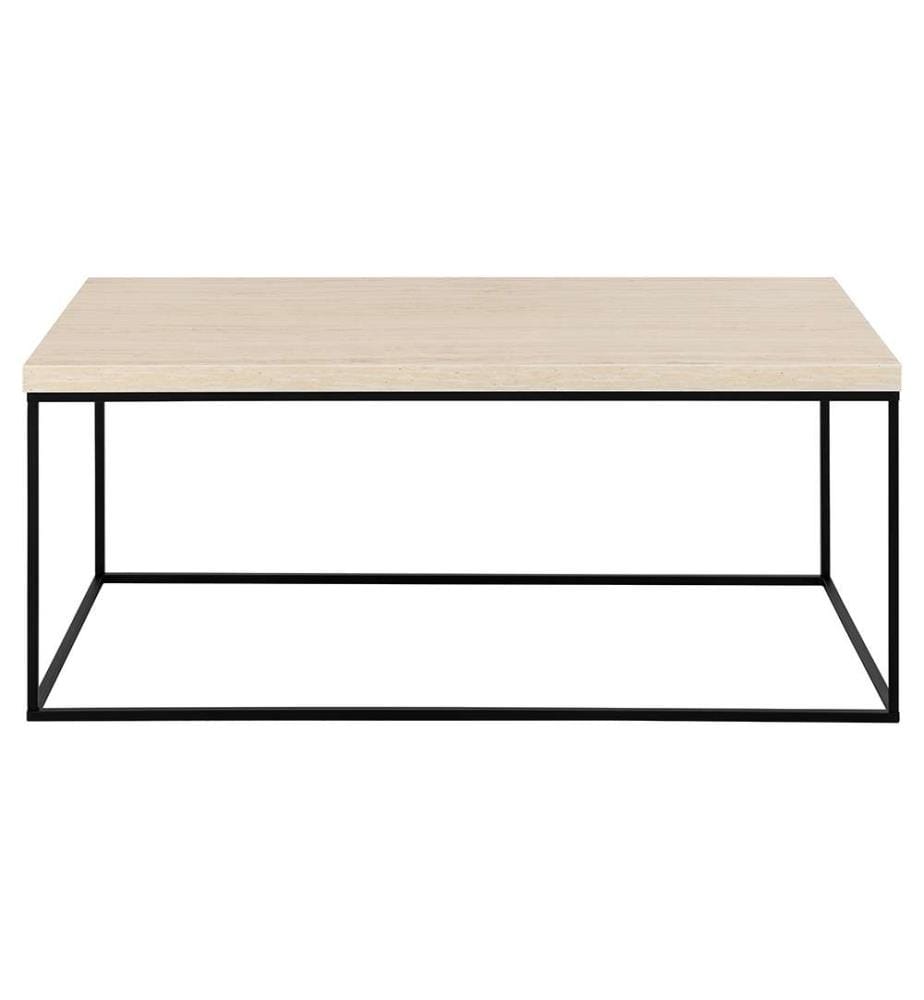 Table basse rectangulaire Barossa, 110x55x45 cm - Beige