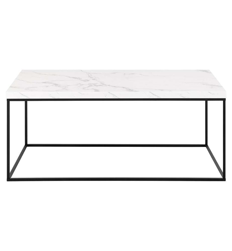 Table Basse rectangulaire Barossa, 110x55x45 cm - Blanc