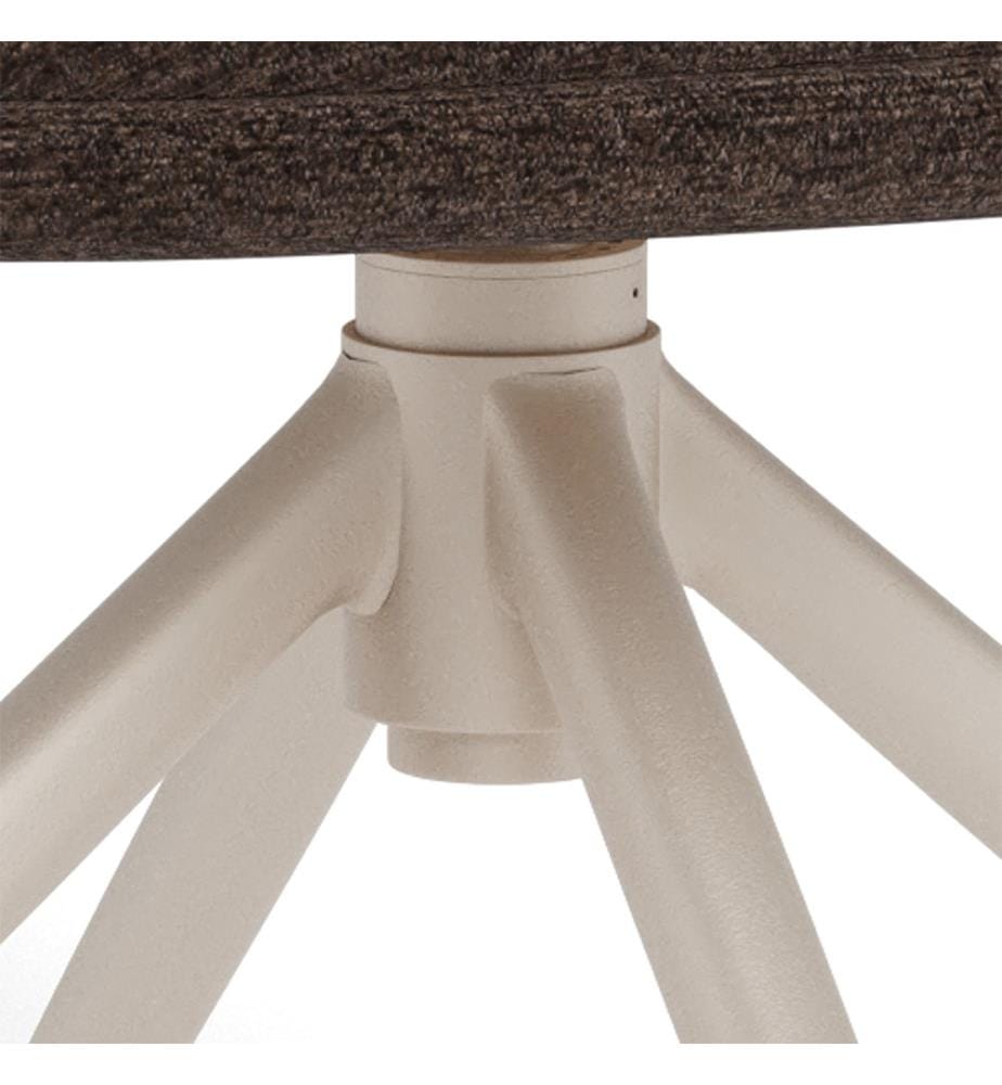 2er Set Esszimmerstühle mit Armlehne Adia - Braun