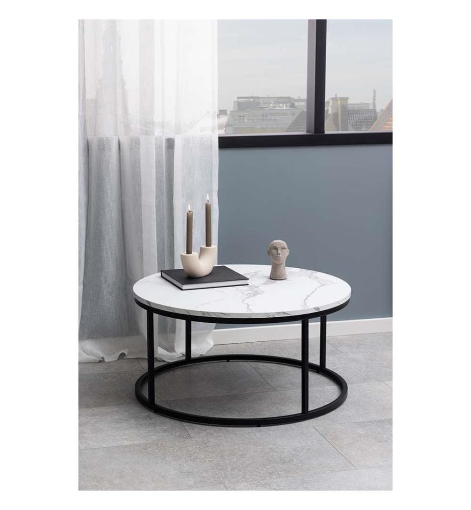 Table Basse Spiro 40 x 80 x 80 cm - Blanc