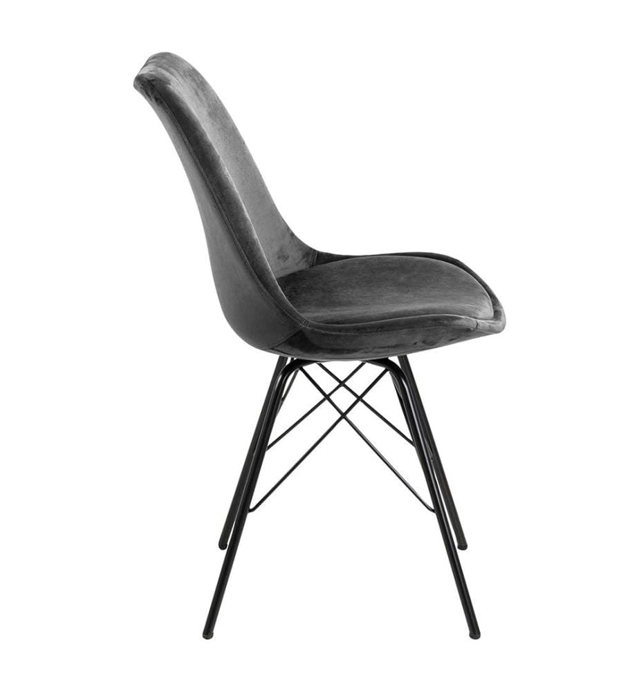 Lot de 2 Chaises Eris 85,5 x 48,5 x 54 cm - Gris