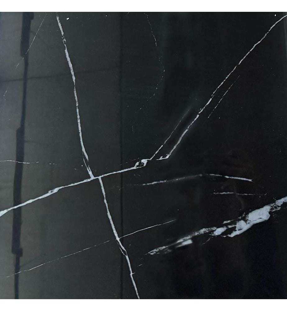 Eran Ausziehtisch aus schwarzem Marmor 90 x 160 x 78 cm