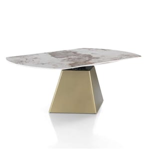 Ausziehtisch rechteckig/rund 100 x 160 x 74,5 cm