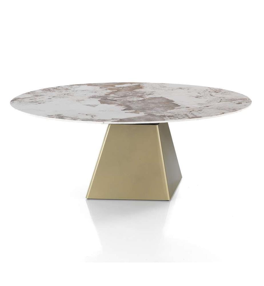 Ausziehtisch rechteckig/rund 100 x 160 x 74,5 cm