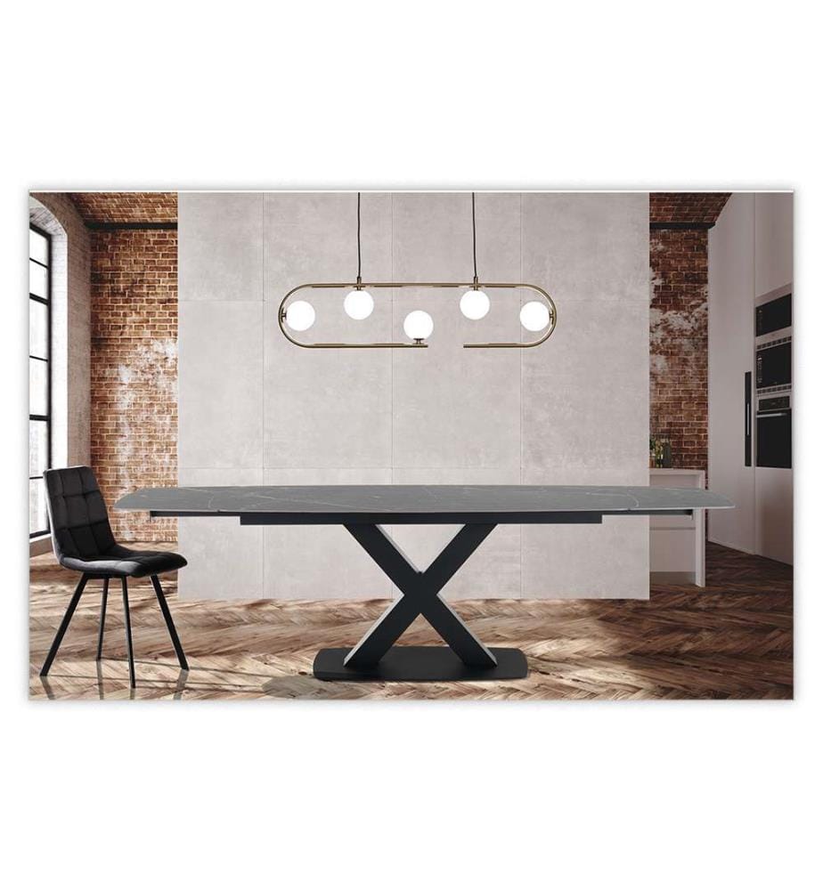 Alexa Marmor Ausziehbarer Tisch, 160/195/230 cm - Grau