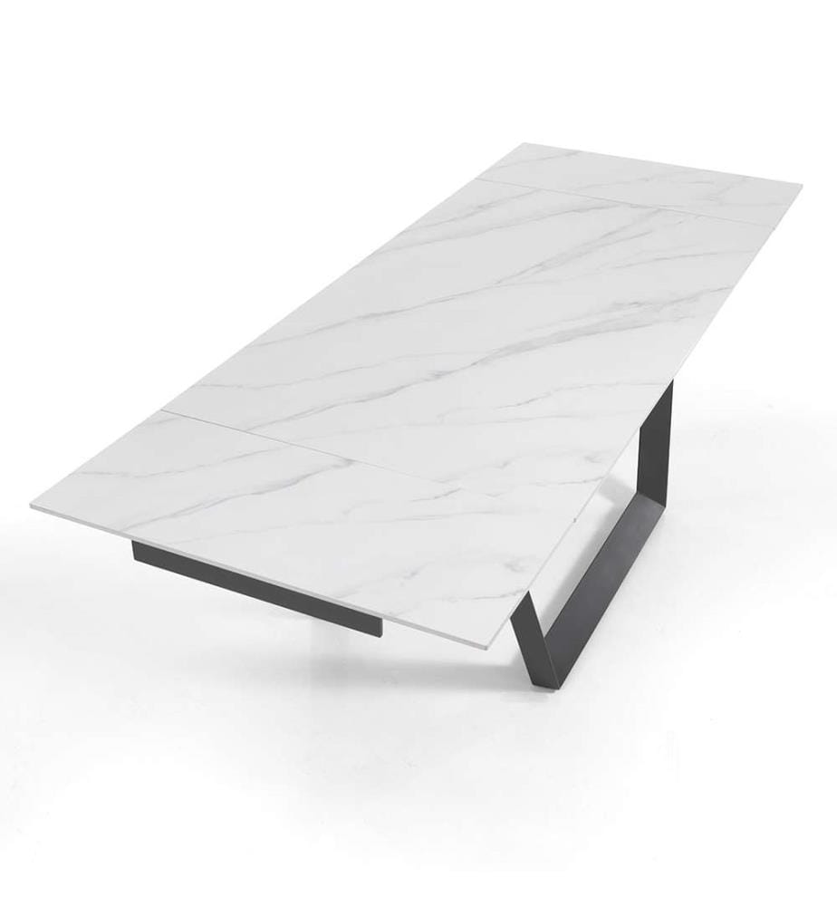 Ausziehbarer Tisch - Weiss