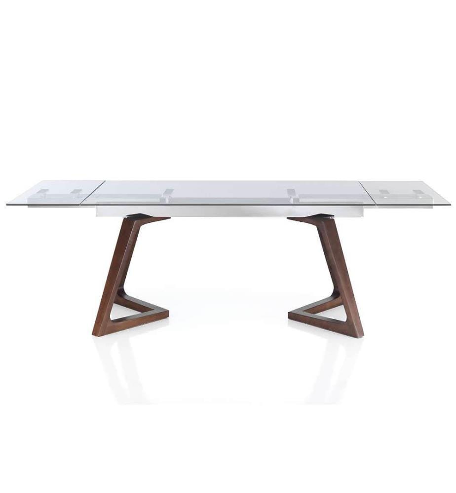 Stark Ausziehtisch 78 x 180 x 90 cm - Braun und Weiss