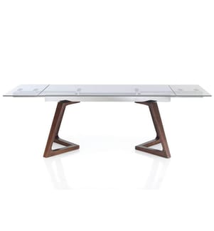 Stark Ausziehtisch 78 x 180 x 90 cm - Braun und Weiss