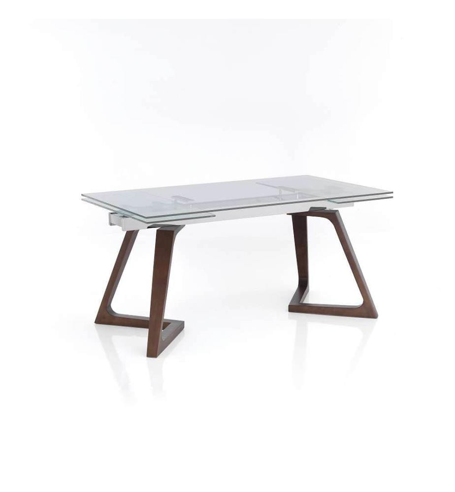 Stark Ausziehtisch 78 x 180 x 90 cm - Braun und Weiss