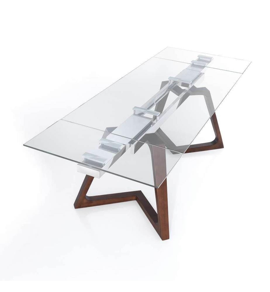 Stark Ausziehtisch 78 x 180 x 90 cm - Braun und Weiss
