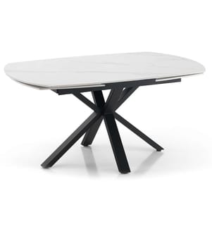 Zoe Ausziehbarer Tisch Marmor, 140/175/210 cm - Weiss